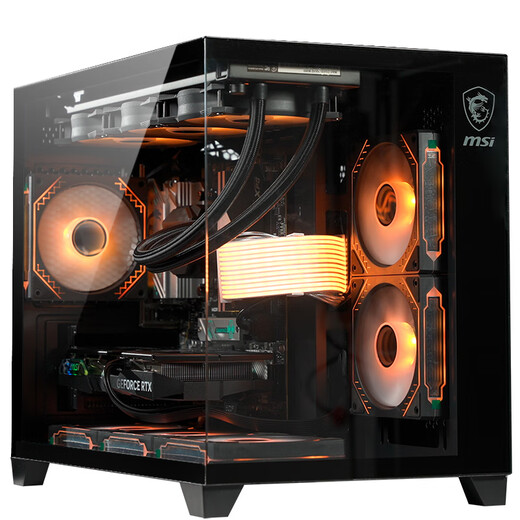 MSI Ultra 9 285K/i9 14900KF/5070Ti/5080 assembled computer complete machine design rendering game e-sports host DIY assembly machine sea view room configuration 1 14900KF box丨16G丨1TB丨No graphics card