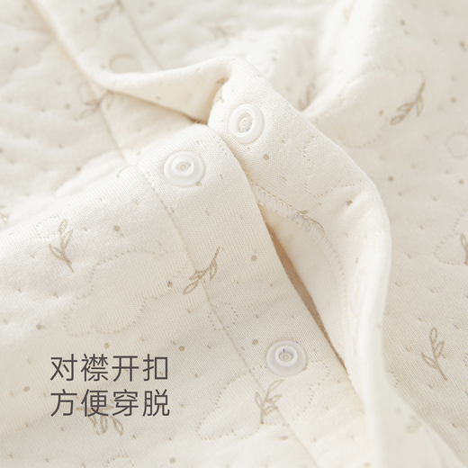 Guiqi Xiong Autumn and Winter Baby Home Silk Cotton One-piece Clothes for Male and Female Babies Cute Warm Clothes and Climbing Clothes