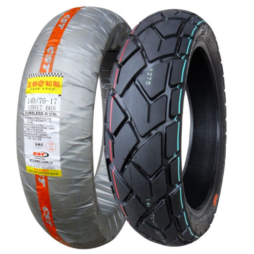 Tire Zhengxin 14070-17 80R17 pulgadas Semi-Hot Melt Tire One Motocicleta GW250 Sports Auto Vacuom Tire