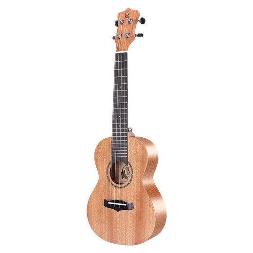 Kaka Kaka Vancouver ukuléle KUC25D Modèle pour filles débutants de 23 pouces de guitare en passant avec le tuner noir | Pêche en fleur de fleur en bois de bois Vancouver couleur 23 pouces