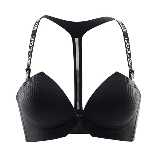 Кэри Кей Front Button Pure Lingerie's Small Martic's Small Martges собралась и безработная чашка Bra Anti-Saging и верхняя грудь T-образной красивой лифчики Bake Back Bra Black [Front Button Triangle Cup] M [34/75AB (рекомендуется 95-110JIN [Jin Equals 0,5 кг])]]]]]]]]]]