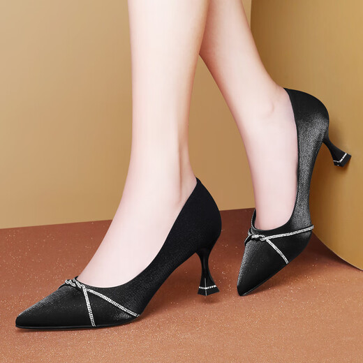 Xuan Mu Linxis High Heels Lederschuhe Frauen dünne Heels speicherte Zehen Hochzeitsschuhe Muttertemperament mit Cheongsam Kleid Sommer 9866 Burgund 34