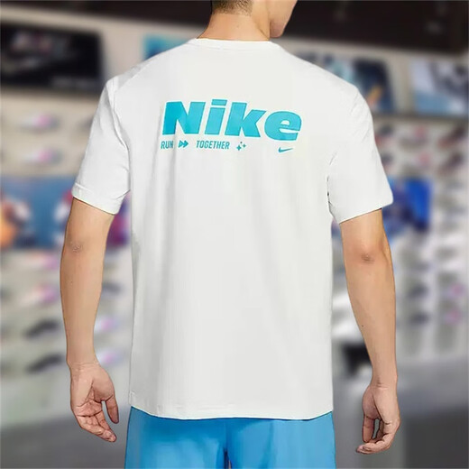 Nike Kurzarm-T-Shirt mit halben Ärmeln für Herren, neue Sommer-Lauf-Fitness-Trainingskleidung, atmungsaktiv, schnell trocknend, lockeres T-Shirt-Oberteil HV4882-121 XL / empfohlen 150–180 Jin Jin entspricht 0,5 kg