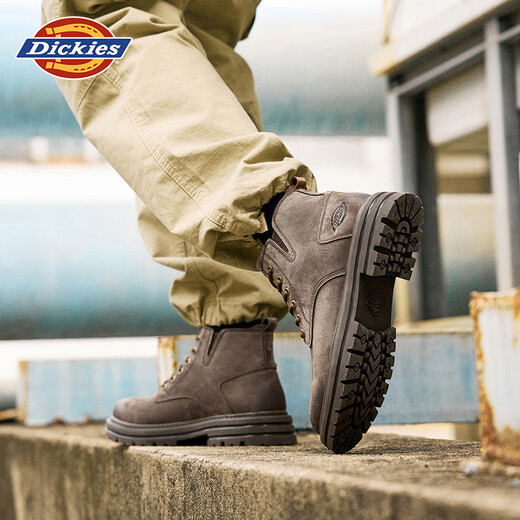 Dickies Martin Boots Herrenstiefel 2025 Herbst- und Winterstiefel Herren hohe Top Retro Trendy Work Stiefel Dicke Sohle Erhöhung Herrenschuhe Maillard Brown 40 [Einen Größe größer, geeignet für Sportschuhe 41]