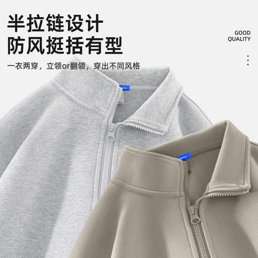 JEEP SPIRIT Jeep men's sweatshirt autumn sports breathable casual men's tops 2025 new trendy versatile jacket men's style
