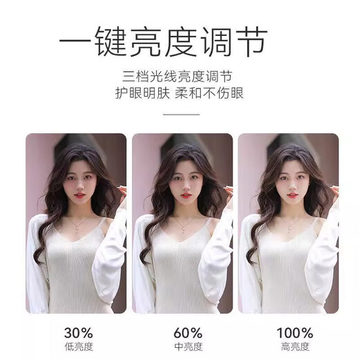 Fill light mobile phone clip, portable lighting, photo taking, beauty lamp, LED mini fill light, night light, selfie video anchor live broadcast, Internet celebrity beauty, small mini portable artifact, black, three-speed adjustment, one pack