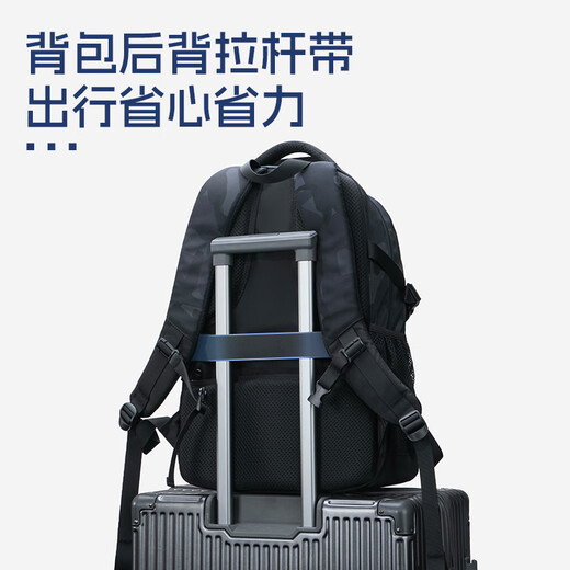 Zuo Junior High School Student School Born Reducing Ridge Protection Backpack Men's Leisure Travel Large Capacity Backpack Black
