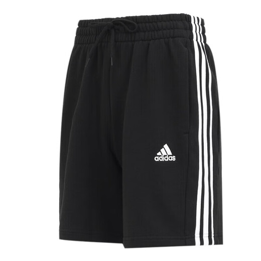 Adidas gestrickte reine Baumwolle lose atmungsaktiven lässigen Hosen Herrenhosen Neue Style Running Fitness Training Sporthosen Fünf-Punkte-Hosen-Shorts IC9435/mit Kordelkordel, gestickeltes Logo XL 185/92A empfohlen 170-190jin [Jin gleich 0,5 kg]
