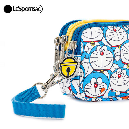 Lessportsac und Doraemon's Limited Design -Serie süße Münzen Brieftasche kleine Kupplung, um Mädchen Geschenke Doraemon Party zu geben