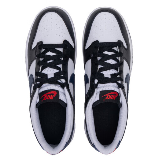 Nike (Nike) Chaussures officielles du magasin de navires de navigation Nouveau style rétro Dunk Low Lightweight Shoes Low Top Fashion Casual Chaussures HJ9202-001 / noir, blanc et bleu / nouvellement lancé 37,5