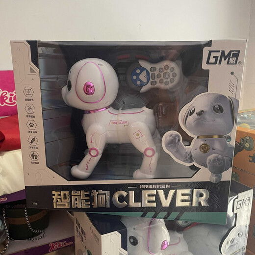 Guangyucheng Robot inteligente Dog Control remoto Dog Children Toys Boy Cumpleaños de 3 años Educación infantil Robot G55 Control remoto inteligente Robot Blue