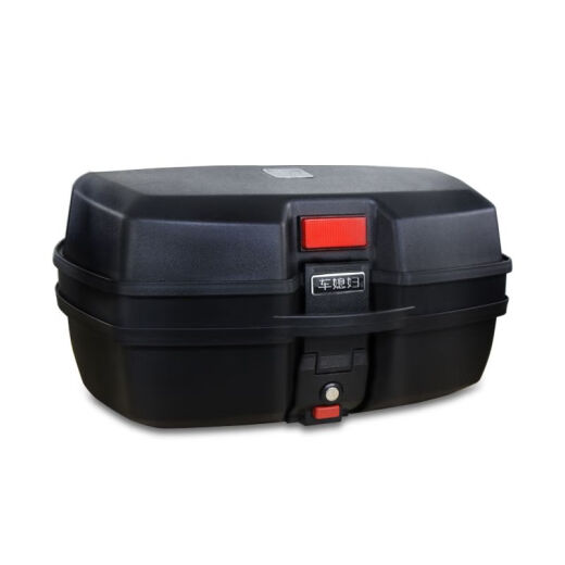 Coffre de moto robuste et durable de grande capacité de grande capacité universelle épaissie électrique extra-large du coffre arrière tronc arrière 691p tronc noir extra-large 47 litres version standard