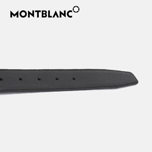 Montblanc (Montblanc) Männer Luxus schwarz/blau doppelseitiger Gürtelgürtel 118438