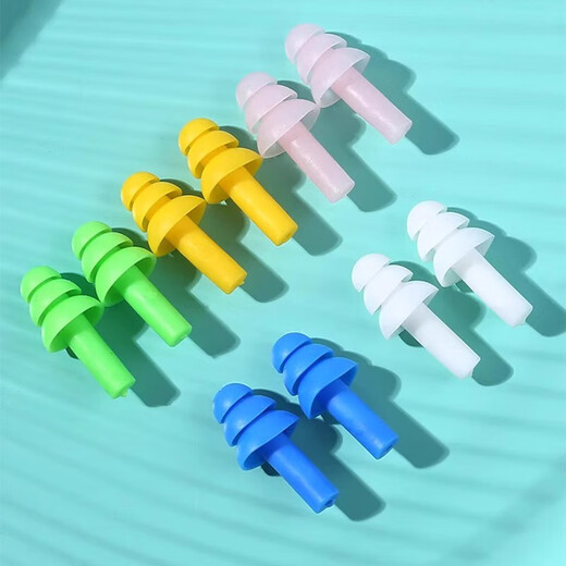 Shimmer 5 pairs set of earplugs for adults, silicone swimming special waterproof shampoo, prevent ear water from entering the ear while sleeping, soundproof earplugs in five colors, boxed