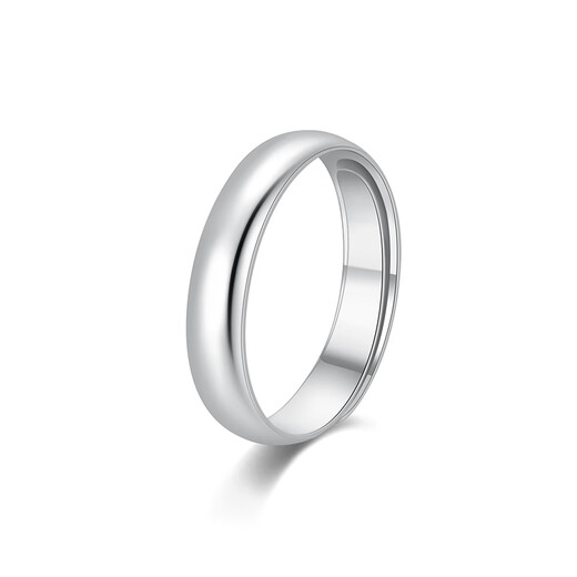 Mengjinyuan platinum ring PT950 platinum wide edge smooth plain ring couple wedding ring live/single piece