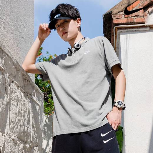 耐克polo衫男士t恤短袖运动服夏季新款翻领半袖跑步训练体恤 FN3895-100/白色/纯棉/2024新款 M 120-130斤