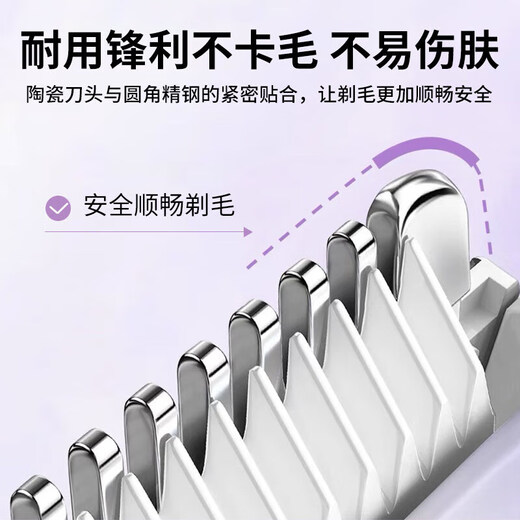 TrueX electric private part shaver, epilator, armpit eyebrow trimmer, leg hair, nose hair trimmer, men's and women's pubic epilator, lower body shaver, private part, armpit hair, and anal hair, upgraded double-head hair removal device, double heads in one, available for the whole body