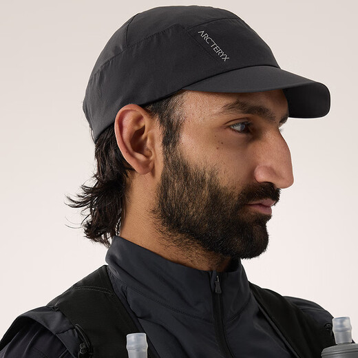 ARC'TERYX Archaeopteryx NORVAN HAT Lightweight and breathable Men and women Same style Beveled hat BLACK/Black S-M