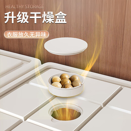 Jiabangshou [New Product] Thickened Transparent Drawer Clothes Storage Box Wardrobe Underwear Storage Box Storage Box Storage Box Collection Thickened Model 3520 [Deep 47*Width 34.5*High 20] Designer Model - Upgraded Thickened Moisture-proof [One Box One