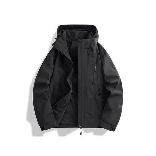 Three-in-one windbreaker jacket for men and women in the same style spring, autumn and winter couples outdoor mountaineering jacket for men windproof waterproof jacket 1818 [three-in-one women] bean green XL