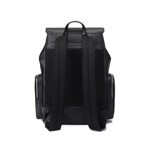
BALLY Red Rice Stripe Cowhide Leather Textile Backpack Men's Black Black Basic Pack (Bake + Dust Bag)