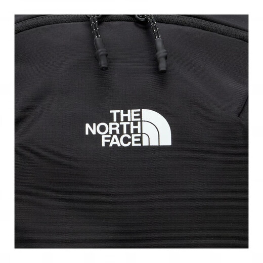北面（The North Face）12L纯色Logo徽标拉链开合尼龙背包双肩包常规男女同款情侣款黑色 黑色