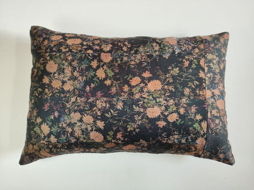 桑蚕丝 单面香云纱手工拼布枕套 抱枕套 靠垫套 不含芯 1048*48cm