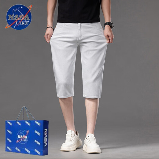 Nasalike2025 Sommer Neues dünne Freizeitgebäudehose Kleine Straight-Pin-mittlerer Hose 679-Black 38
