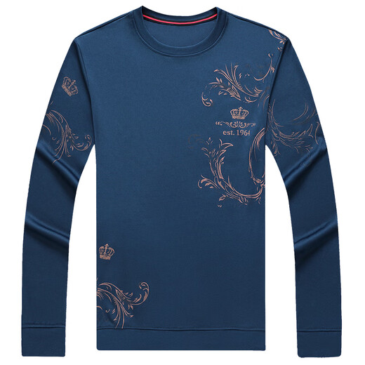 Camiseta de manga larga de seda larga de seda larga de seda larga de seda larga de mediana edad de mediana edad de mediana edad.