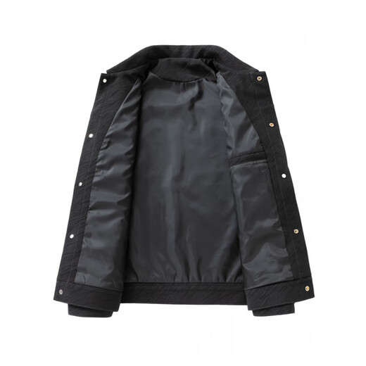 JEEP SPIRIT American retro men's jacket 2025 spring and autumn new trendy casual lapel versatile workwear tops for men L37 black XL suitable for 145Jin Jin equals about 0.5 kg