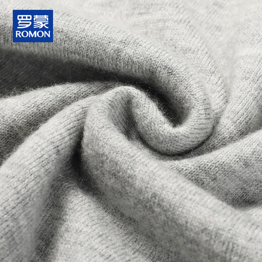 ROMON 100% pure wool vest men's V-neck thin top autumn and winter young and middle-aged men's business casual vest vest