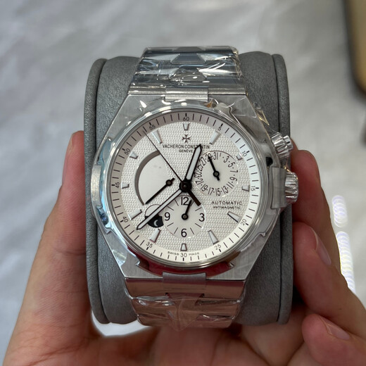 [SEGUNDA 99 NUEVO] VACHERON CONSTANTIN 47450 42-Dimensional y Sea Series 42 Diameter Date Fase Fase Pantalla de reserva de energía Pantalla Automática de acero inoxidable Reloj Cinturón de acero de disco blanco 47450/B01A-9226 Mesa única