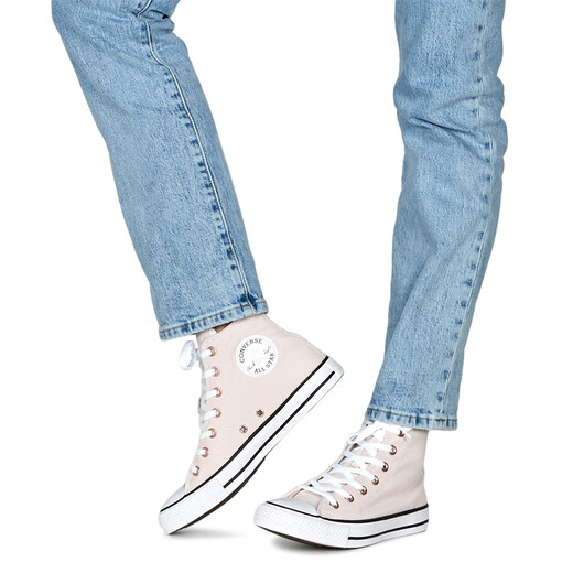 Converse -Schuhe für Frauen High Top Casual Board Schuhe Chuck Sports Schuhe Beige 2025 Frühlings- und Herbst -vielseitige Sneakers für Frauen A14988c Beige 36