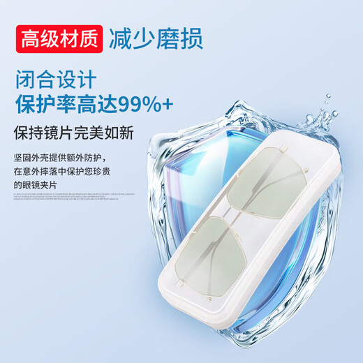 Brille Accessoires Gläser Box Fahrer Sonnenbrille Clip Box Gläsern Sonnenbrille Clip Box White Matt Box Transparent Box