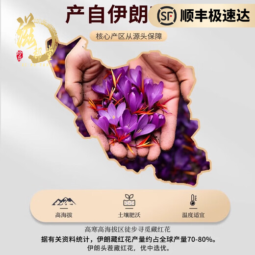滋都堂藏红花礼盒正品官方旗舰店非西藏伊朗进口送礼长辈妈妈新年货养生 【6S长丝】藏红花8g礼盒+礼袋