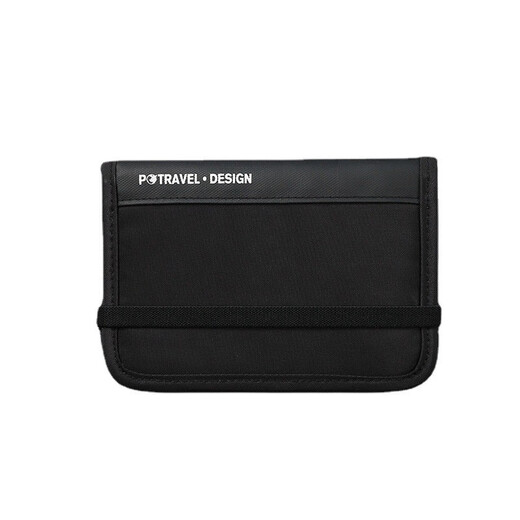 Enbaole Lotte Travel Storage RFID Anti-theft Waterproof Document Storage Travel Passport Package Business Travel Abroad Travel Black 11.4*16.5*2