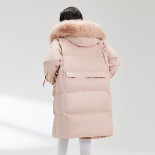 Xuezhongfei [removed from the shelves] [Cheng Yi recommends] Fox big fur collar new autumn and winter versatile warm big fur collar multi-color down light velvet powder 1591 M 165/88A