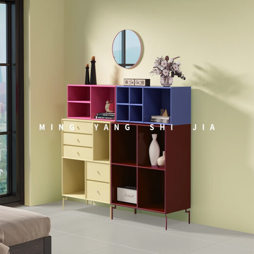 Aparador minimalista italista moderno y simple aparador nórdico Muebles de dopamina Muebles de gabinete personalizado Estilo de crema aparador 15696*380*821 mm