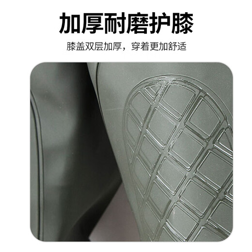 Sheng waterproof waders, waders, rain pants with rain boots, waterproof clothes, half body and full body one-piece for fishing, labor protection leather pants
