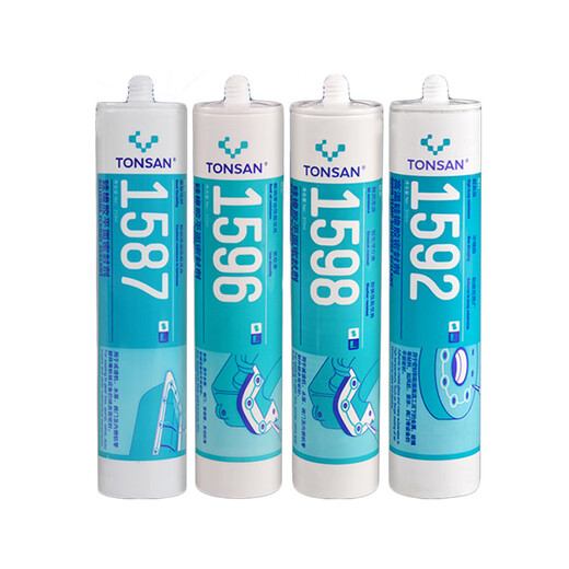 Kesaixin1587 1596 1598 1592 Flat sealant High temperature resistant flange equipment sealant Black 1598-310ml
