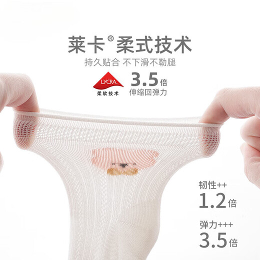 Baby Girl Socks Summer Thin Breathable Mesh Girls Lace Socks Baby Princess Lace Boneless Girls Cotton Socks 9721 Series Triple Pairs 1-3 Years Old Size M Suitable for 12-14cm