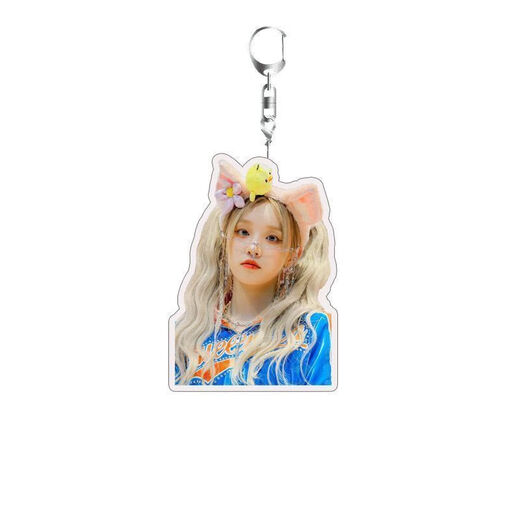 MPPMCK new GIDLE gidle World Tour Song Yuqi Acrylic Keychain Creative School Bag Pendant Keychain A1283--Song Yuqi Style 1 Standard
