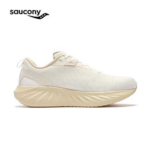 Saucony索康尼彭于晏同款胜利22跑步鞋男缓震舒适跑鞋米咖啡（宽楦）42.5