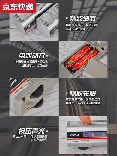 Yunmao High-speed Railway toy train remote control alloy Fuxing EMU model toy simulation Harmony children electric boy charging set remote control version Fuxing 3+ station