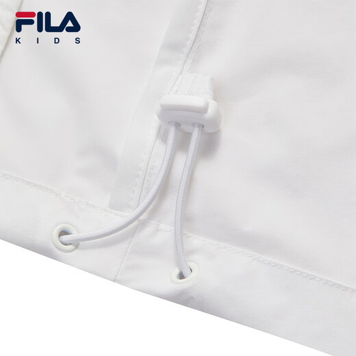 FILA Children's Sun Protection Clothing 2025 Autumn New Boys Loose Hooded Woven Jacket Full Print One-ZA 120