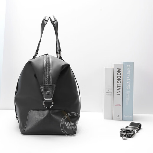 Walker Shop sac de voyage étanche grande capacité voyage d'affaires à courte distance sac à main sac de sport de fitness pour hommes sac à bandoulière multifonctionnel noir petite taille 29*19*49