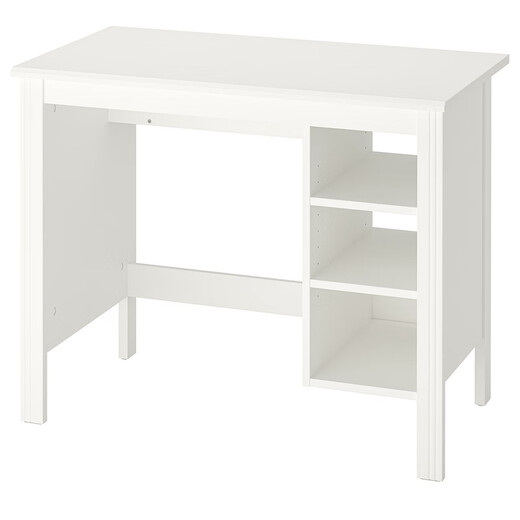 IKEA (IKEA) BRUSALI desk 90CM white simple storage modern Nordic style white desk