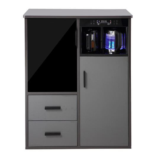 Machine de bar à thé avec armoire de désinfection pour le salon ménage en bois massif smart léger armoire intégrée 2024 Nouveau distributeur d'eau entièrement automatique 9902 style européen chaud