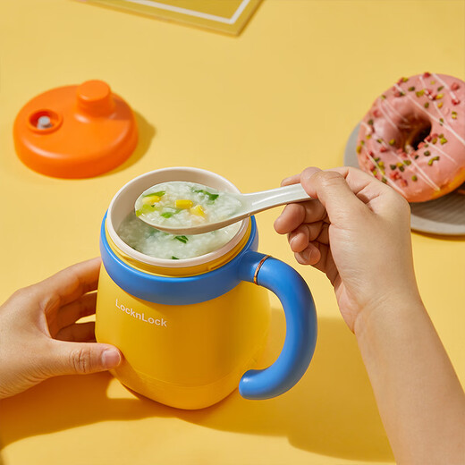 LOCK&LOCK mini health pot health cup 0.35L ceramic coated portable kettle boiling cup travel electric kettle hot milk artifact hot milk travel heating cup electric cooking cup