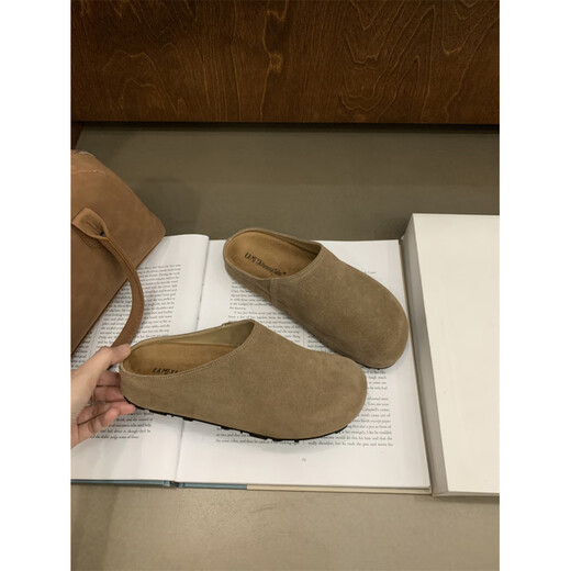 S.Sofea a émulé le cuir épais semelles Birkenstock Pantres pour les femmes enceintes atteintes d'une tendance rétro antidérapante 9226 BLUE 35